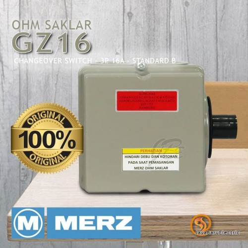 Ohm Saklar / Cam Switch / Changeover Switch Merz 3P 16A GZ16