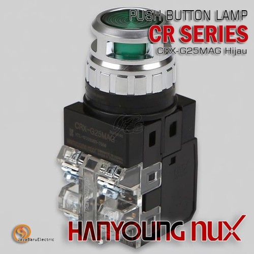 Push Button Lamp HANYOUNG CRX-G25MAG CRX-G25MA / CR-254-2 Hijau Green