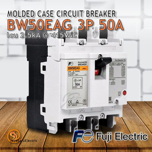 BREAKER MCCB Fuji BW50 BW50EAG BW50-EAG 3P 5A 10A 15A 20A 30A 40A 50A