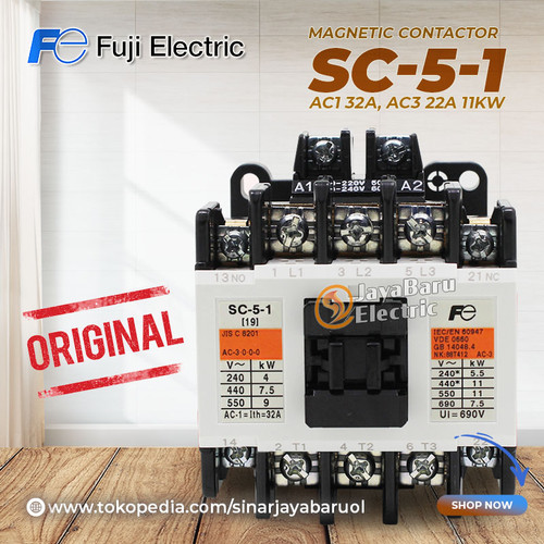 Kontaktor / Contactor Fuji SC-5-1 SC51 110V 220V 380V AC