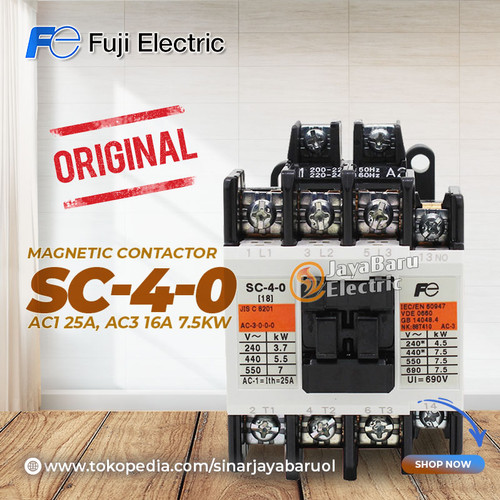 Kontaktor / Contactor Fuji SC-4-0 SC40 110V 220V 380V AC