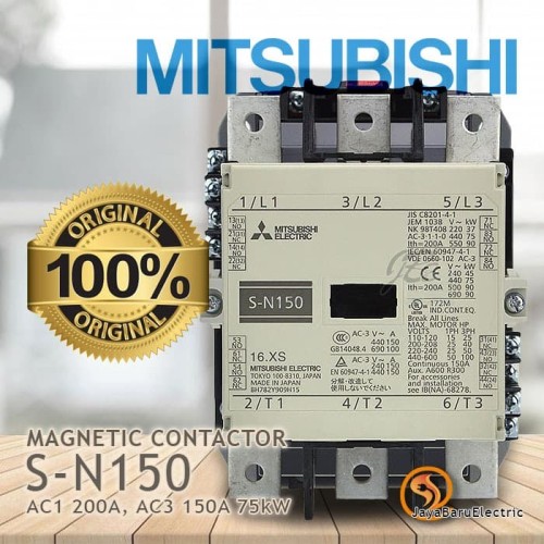 Kontaktor / Contactor Mitsubishi S-N150 SN150 110V 220V 380V AC Coil