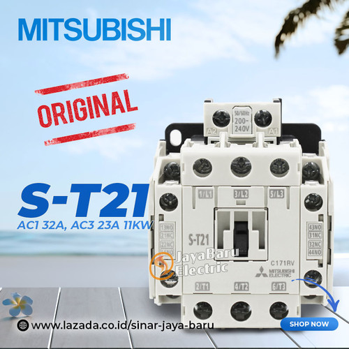 Kontaktor / Contactor Mitsubishi S-T21 ST21 110V 220V 380V AC Coil