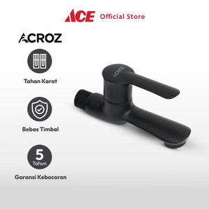 Ace Acroz 12X5.2X7.9 cm Veneto Keran Kamar Mandi - Hitam