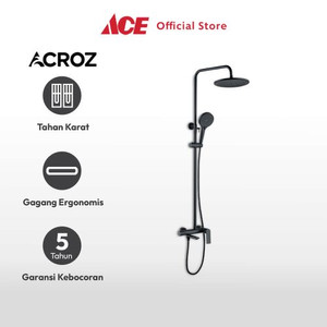 Ace Acroz Veneto Set Shower Mandi - Hitam