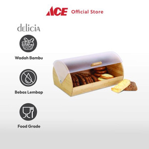 Ace Delicia Mediena Tempat Roti Rectangle - Cokelat Natural