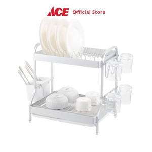 Ace Stora Silber Rak Piring Aluminium 2 Tingkat - Silver