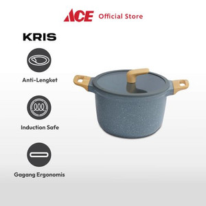 Ace Kris Panci 22 cm Ultima Casserole Dengan Tutup - Abu-Abu