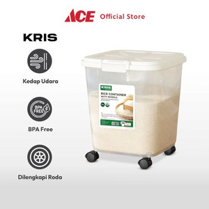 Ace Kris 15 ltr Tempat Beras - Putih