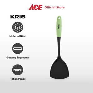 Ace Kris Spatula Turner Solid Nylon Tpr - Hijau