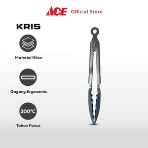 Ace Kris 30.5 cm Penjepit Makanan Nylon - Abu-Abu