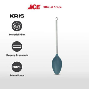 Ace Kris Sendok Masak Nylon Dengan Handle Stainless Steel