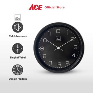 Ace Arthome 30 cm Jam Dinding 10825A - Hitam