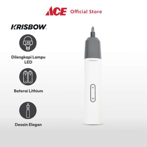 Ace Krisbow Obeng Cordless S-3.6V Ircs363 - Putih