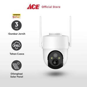 Ace Krisbow Sync Ip Camera Wifi Battery Ptz Speed 3Mp 24Q