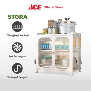 Ace Stora Kabinet Dapur 2 Tingkat - Putih Weiss