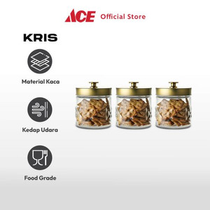 Ace Kris 550 ml Set 3 Pcs Stoples Kaca Artic