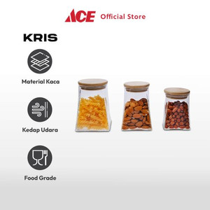 Ace Kris Set 3 Pcs Costa Stoples Kaca Borosilicate