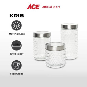 Ace Krishome Set 3 Pcs Stoples Kaca Pearl