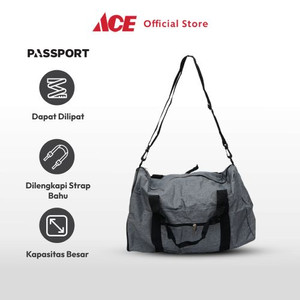 Ace Passport Stacy Tas Duffle Lipat - Abu-Abu