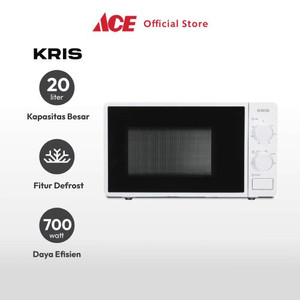 Ace Kris 20 ltr Microwave Oven Dengan Button - Putih/Hitam