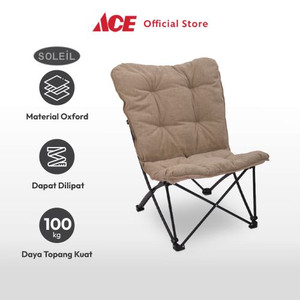 Ace Soleil Kursi Camping Lipat Big Butterfly - Cokelat Muda