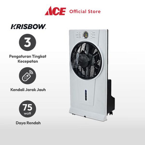 Ace Krisbow 11 inci Kipas Angin Uap Dengan Remote - Putih