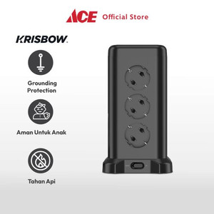 Ace Krisbow Stop Kontak Tower 12 Soket Dengan 4 Usb A