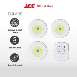 Ace Eglare Set 3 Pcs Lampu Tidur Pac Dengan Remot