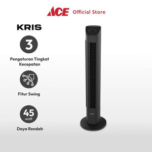 Ace Kris Kipas Angin Berdiri Pedestal - Hitam