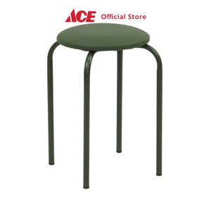 Soleil Army Bangku Metal Stool Padded Pu