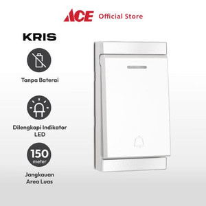 Ace Krisbow Bel Pintu Wireless Two Bell 581-2 - Putih