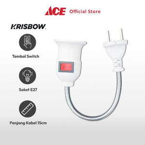 Ace Krisbow 15 Cm Fitting Lampu Extender E27