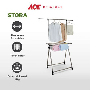 Ace Stora 87x57x188 Cm Jemuran Baju Lipat