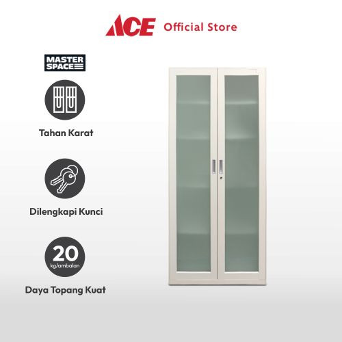 Ace - Masterspace Lemari Kantor Pintu Ayun Sandglass - Krem Beige