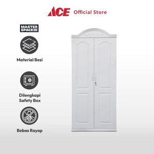 Ace Masterspace 85X55X185 cm Lemari Pakaian 2 Pintu - Putih