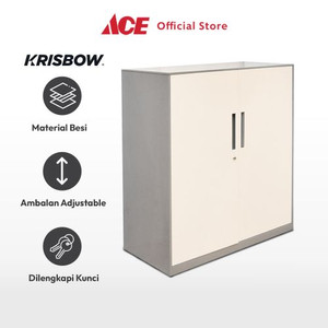 Ace - Krisbow Kabinet Kantor Metal 3 Tingkat - Silver