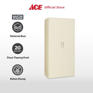 Ace - Masterspace Lemari Pakaian 2 Pintu Multi Column - Putih