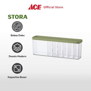 Ace - Stora 28x6.5x10 Cm Kotak Organizer Kabel - Hijau Olive