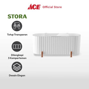 Ace - Stora 21.4x8.6x9.1 Cm Kotak Penyimpanan Kapas - Putih