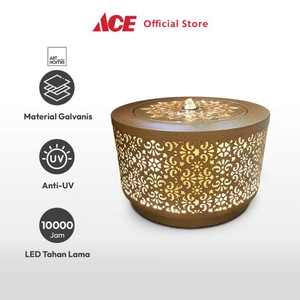 Ace - Arthome 25 Cm Hiasan Air Mancur Bubbling Led Flower