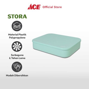 Ace - Stora 36.5x26x8 Cm Kotak Penyimpanan Dengan Tutup - Biru