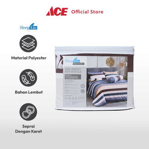 Ace Sleeplite 120X200 cm Set 3Pcs Seprai Single Polyester Stripe Nomad