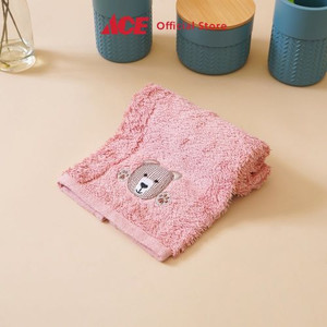 Ace - Ataru 45x100 Cm Handuk Mandi Anak Bear - Pink