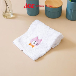 Ace - Ataru 45x100 Cm Handuk Mandi Anak Cat - Putih