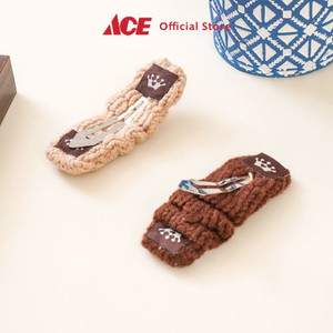 Ace - Ataru Set 2 Pcs Jepit Rambut Rajut - Cokelat