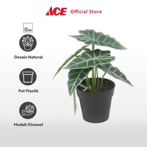 Ace - Arthome Tanaman Artifisial Leaf Dengan Pot