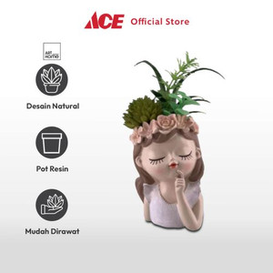 Ace - Arthome Tanaman Artifisial Sukulen Dengan Pot Cream