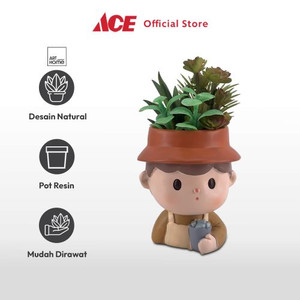 Ace - Arthome Tanaman Artifisial Sukulen Dengan Pot Drink