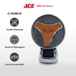 Ace - Carex Noblesse Power Handle Setir Mobil Carbon - Cokelat/Silver